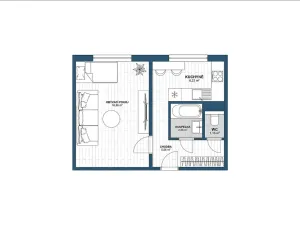 Pronájem bytu 1+1, Ostrava, Bulharská, 34 m2
