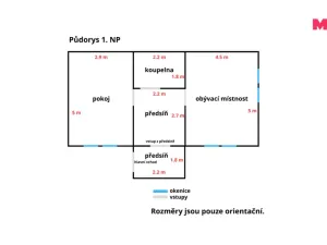 Prodej chalupy, Vranovice, 50 m2