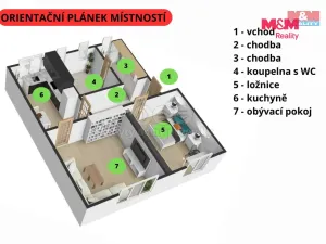 Pronájem bytu 2+1, Přibyslav, Příkopy, 79 m2