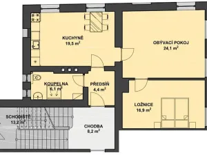 Pronájem bytu 3+kk, Jablonec nad Nisou, Lípová, 70 m2