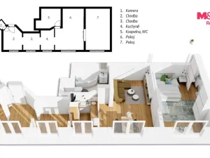 Prodej bytu 2+kk, Praha - Krč, Štúrova, 68 m2