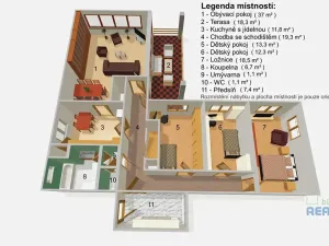 Pronájem rodinného domu, Brandýs nad Labem-Stará Boleslav, Smetanova, 150 m2