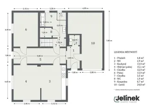 Prodej rodinného domu, Poříčí u Litomyšle, 77 m2