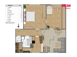 Prodej bytu 3+1, Čáslav - Čáslav-Nové Město, Přemysla Otakara II., 95 m2