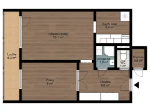 Prodej bytu 2+kk, Kralupy nad Vltavou, Havlíčkova, 39 m2