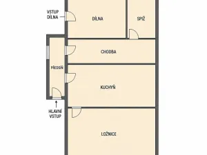 Prodej chalupy, Brtnice, 62 m2
