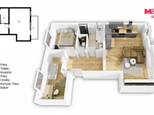 Prodej bytu 3+kk, České Budějovice - České Budějovice 5, I. Olbrachta, 65 m2