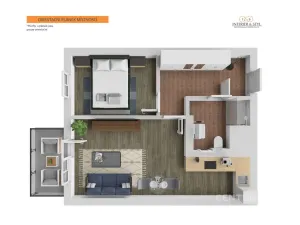 Pronájem bytu 2+kk, Praha - Hostivař, 47 m2