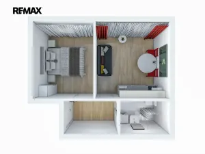 Pronájem bytu 2+kk, Praha - Nové Město, Legerova, 34 m2