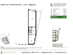 Prodej bytu 1+1, Úvaly, Škvorecká, 90 m2