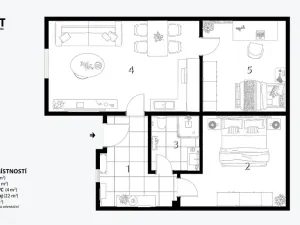 Prodej bytu 3+kk, Brno, Elgartova, 69 m2