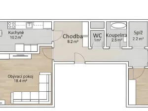 Prodej bytu 3+1, Praha - Stodůlky, Přecechtělova, 82 m2