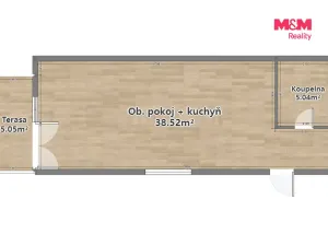 Pronájem rodinného domu, Horní Bříza, Krátká, 51 m2