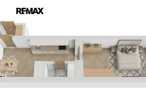 Prodej bytu 2+kk, Praha - Smíchov, Kováků, 37 m2