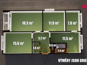 Prodej bytu 4+1, Děčín - Děčín XXVII-Březiny, Kosmonautů, 79 m2