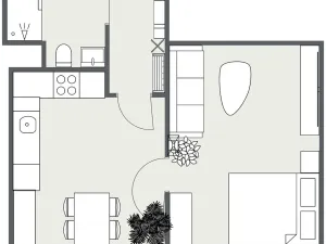 Pronájem bytu 1+1, Děčín - Děčín IX-Bynov, Nálepkova, 35 m2