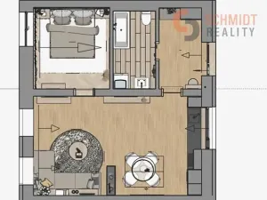 Prodej bytu 2+kk, Bavory, 55 m2