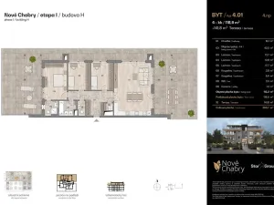 Prodej bytu 4+kk, Praha - Dolní Chabry, Libochovická, 118 m2