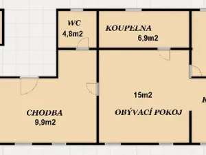 Pronájem bytu 3+kk, Jince, Eškova, 75 m2