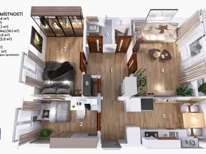 Prodej bytu 3+1, Brno, Mikuláškovo náměstí, 60 m2