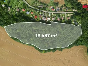 Prodej lesa, Libochovice - Poplze, 49399 m2