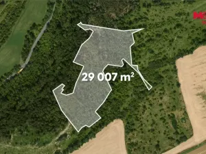Prodej lesa, Libochovice - Poplze, 49399 m2
