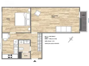 Pronájem bytu 2+1, Ústí nad Labem, Školní, 54 m2