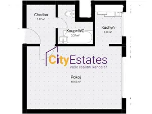 Prodej bytu 1+kk, Praha - Chodov, Kahovská, 30 m2