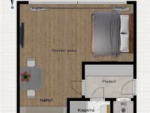 Prodej bytu 1+kk, Praha - Vršovice, Tádžická, 33 m2