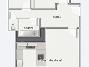 Pronájem bytu 3+kk, Praha - Nusle, Hvězdova, 61 m2