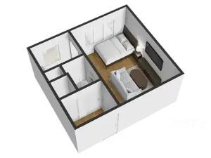 Prodej bytu 1+kk, Praha - Troja, Krynická, 28 m2