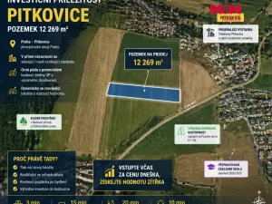 Prodej pole, Praha - Pitkovice, 12269 m2