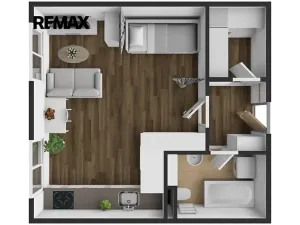 Pronájem bytu 1+kk, Klecany, V Honech, 30 m2