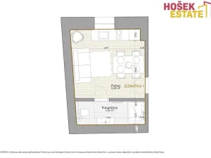 Prodej bytu 1+kk, Dolní Dunajovice, Hlavní, 18 m2