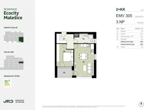 Prodej bytu 2+kk, Praha - Malešice, Univerzitní, 52 m2