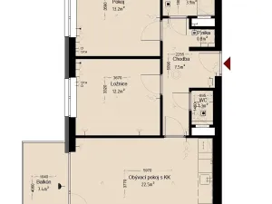 Pronájem bytu 3+kk, Trutnov, Chodská, 69 m2