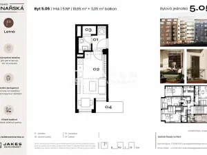 Pronájem bytu 1+kk, Praha - Holešovice, Vinařská, 19 m2