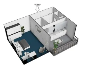 Prodej bytu 1+1, Brno - Lesná, Nejedlého, 38 m2