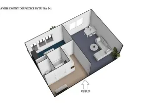 Prodej bytu 1+1, Brno - Lesná, Nejedlého, 38 m2