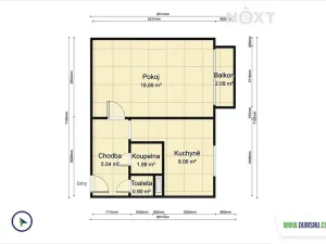 Prodej bytu 1+1, Šumperk, Blanická, 39 m2