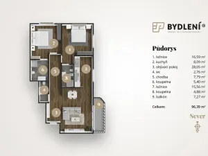 Pronájem bytu 3+kk, Teplice, U Nových lázní, 100 m2