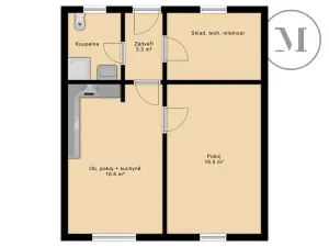 Prodej apartmánu, Třeboň, 54 m2