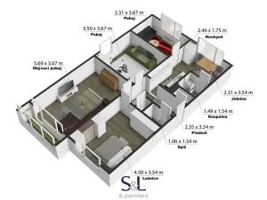 Prodej bytu 4+1, Česká Kamenice, 5. května, 84 m2