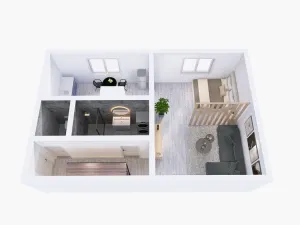 Pronájem bytu 1+1, Šumperk, 8. května, 40 m2