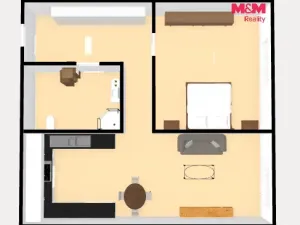 Prodej bytu 2+kk, Slaný, Na Dolíkách, 42 m2