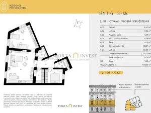Prodej bytu 3+kk, Praha - Vinohrady, Pod Karlovem, 106 m2