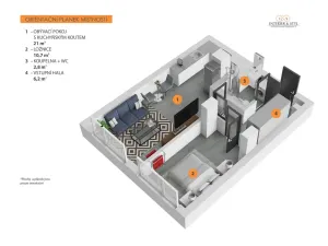 Pronájem bytu 2+kk, Praha - Prosek, Vysočanská, 45 m2