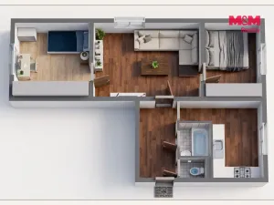 Prodej bytu 3+1, Chodov, Říjnová, 54 m2