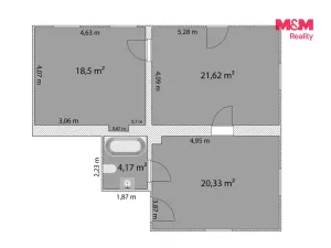 Prodej bytu 3+kk, Libčice nad Vltavou, Letecká, 68 m2