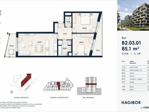 Prodej bytu 3+kk, Praha - Strašnice, Ramonova, 85 m2